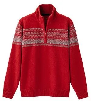 uniqlo_half_zip_orange_sweater
