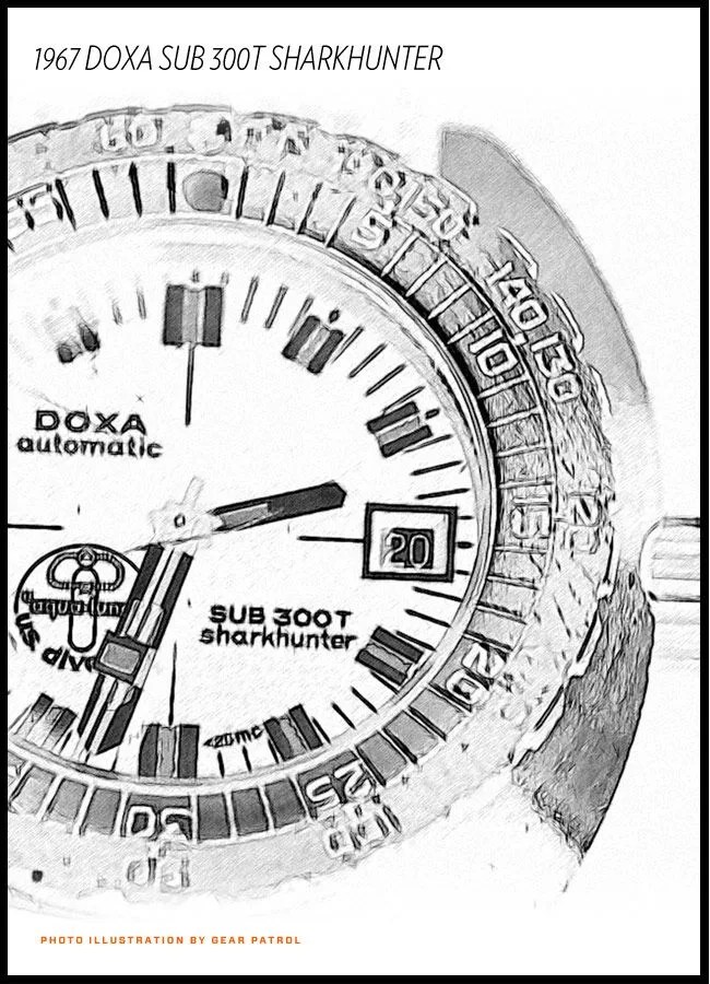 1967-DOXA-SUB-300T-Sharkhunter-Illustration