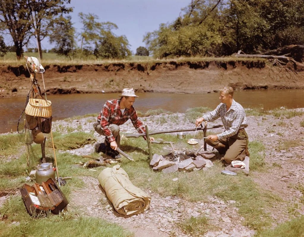 fisherman cooking their catch