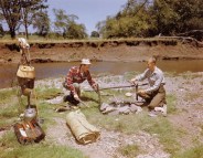 fisherman cooking their catch