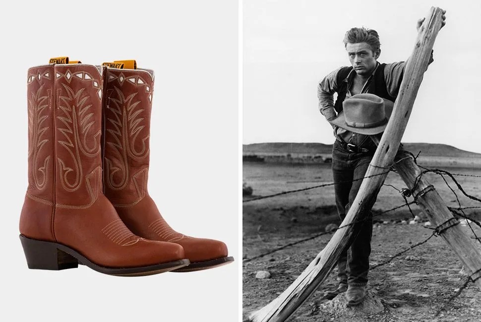 james-dean-boots-bench-loom-phoenix-project-gear-patrol