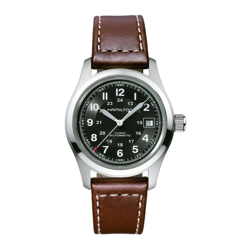 Hamilton-Watches-Sale-gear-patrol-Hamilton-Khaki-Leather-Strap-38mm
