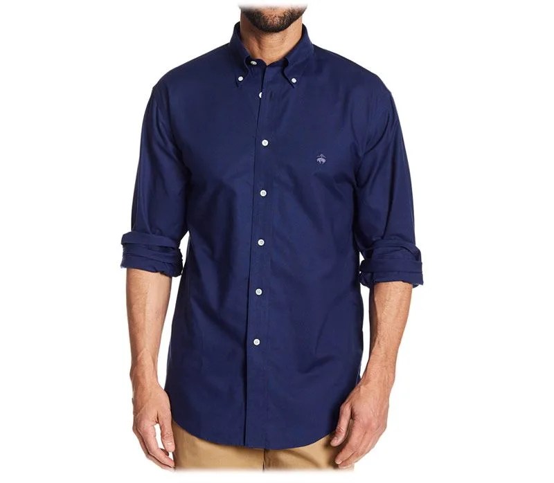 Brooks-Brothers-Shirt-Deal-gear-patrol-Warp-Solid-Oxford-Regular-Fit-Shirt
