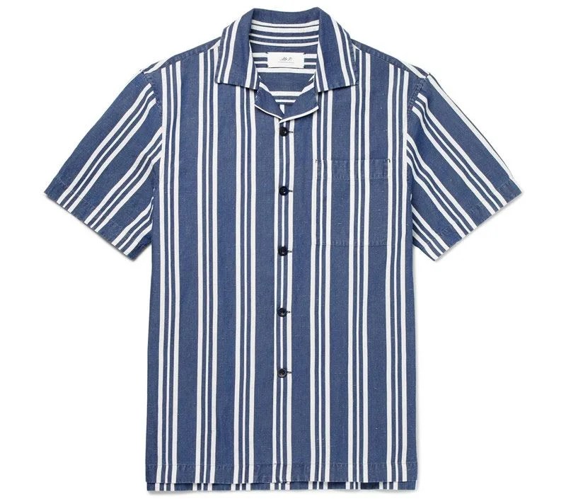 Mr-P-Summer-Essentials-gear-patrol-Striped-Cotton,-Linen-And-Silk-Blend-Shirt