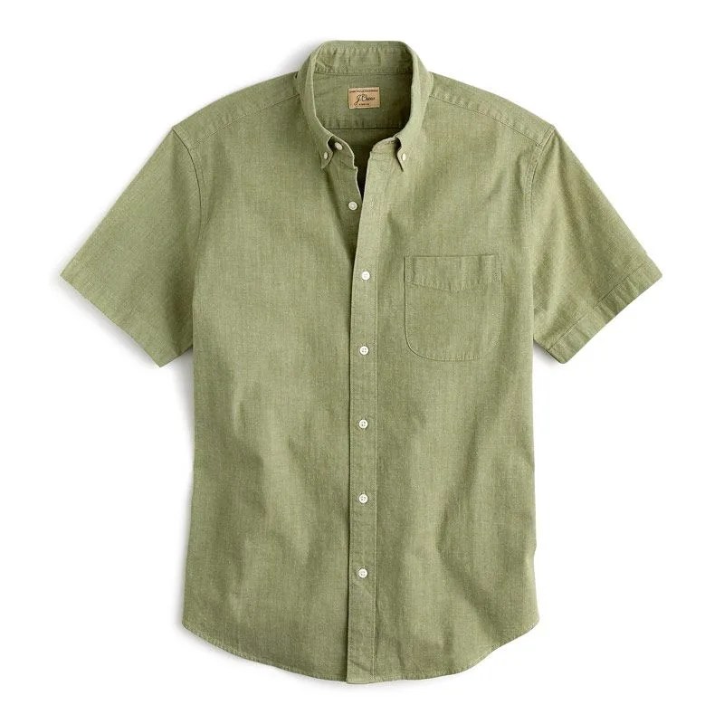 Jcrew-Summer-Sale-gear-patrol-Green-Chambray-shirt
