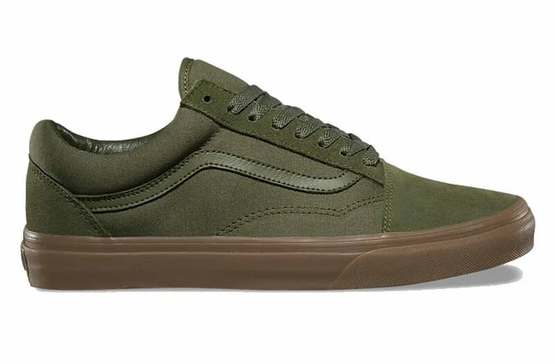 Tilly-Shoe-Sale-gear-patrol-VANS-Old-Skool-Olive-Shoes