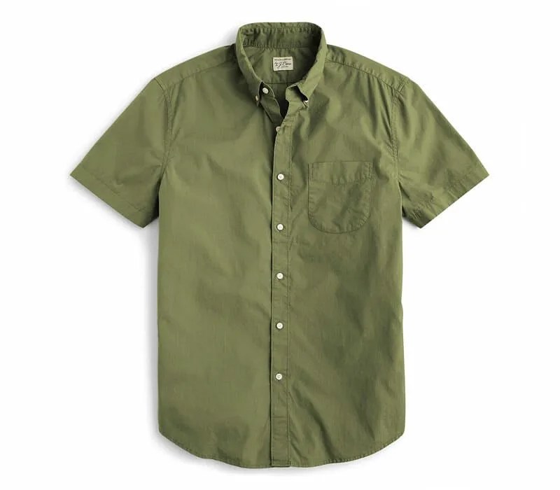 J-Crew-Sale-gear-patrol-Short-Sleeve-Olive
