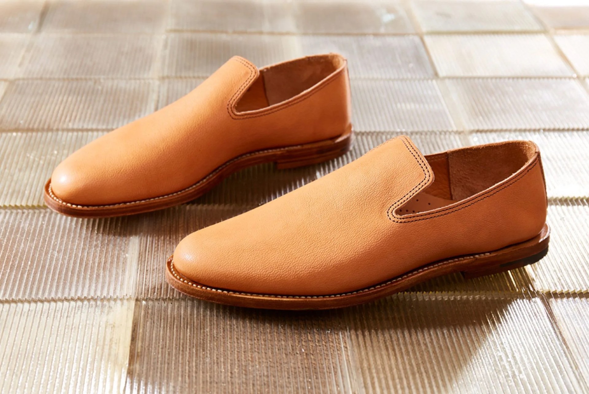 Viberg-x-DR-Natural-Camel-Slipper-gear-patrol-5
