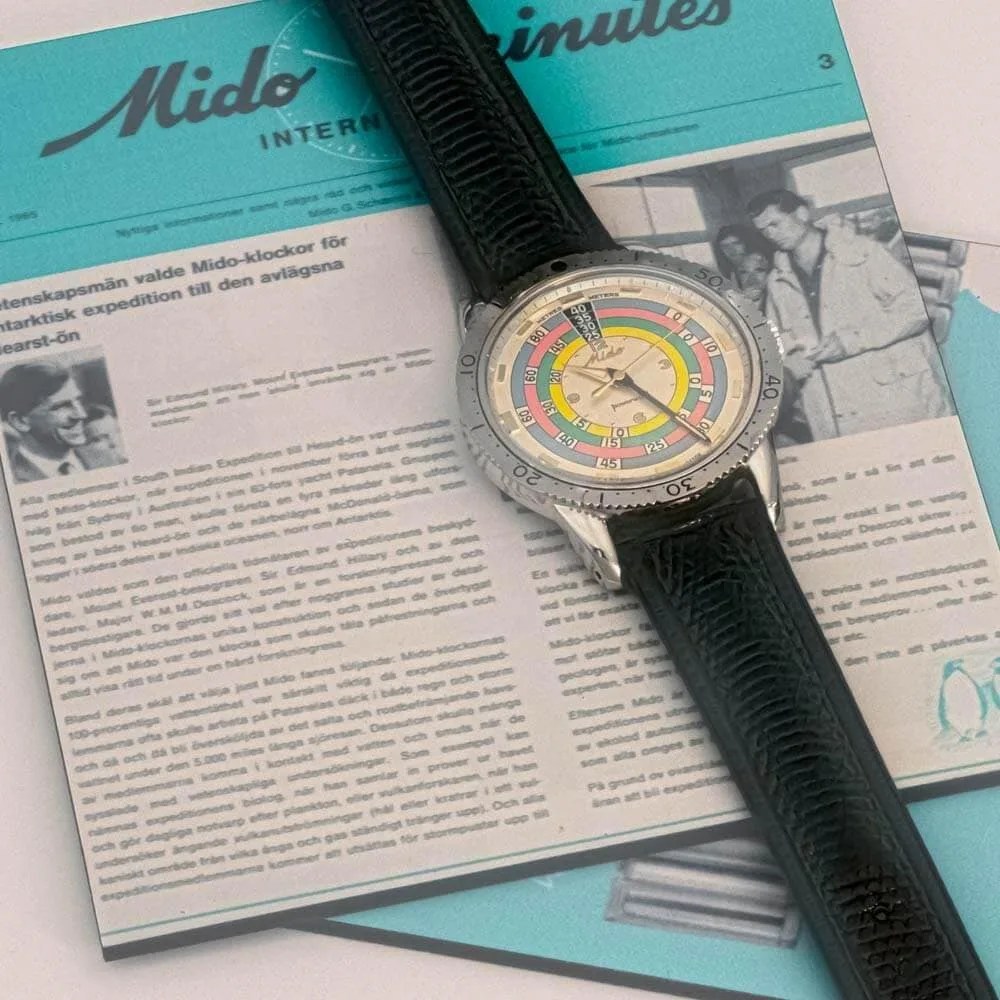 vintage mido dive watch