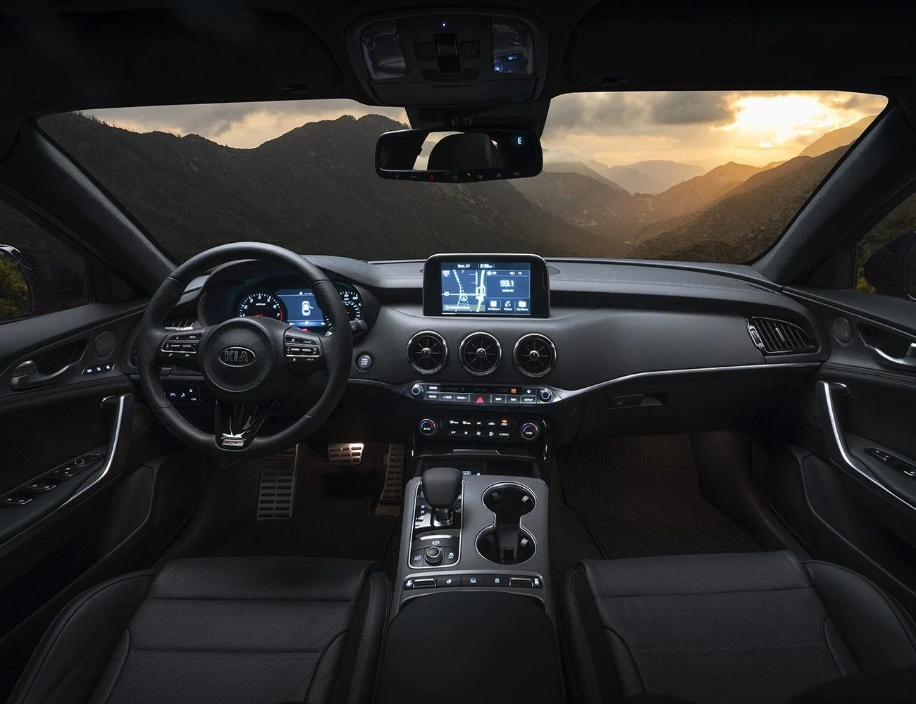 10 best car interiors gear patrol kia stinger gt1 awd