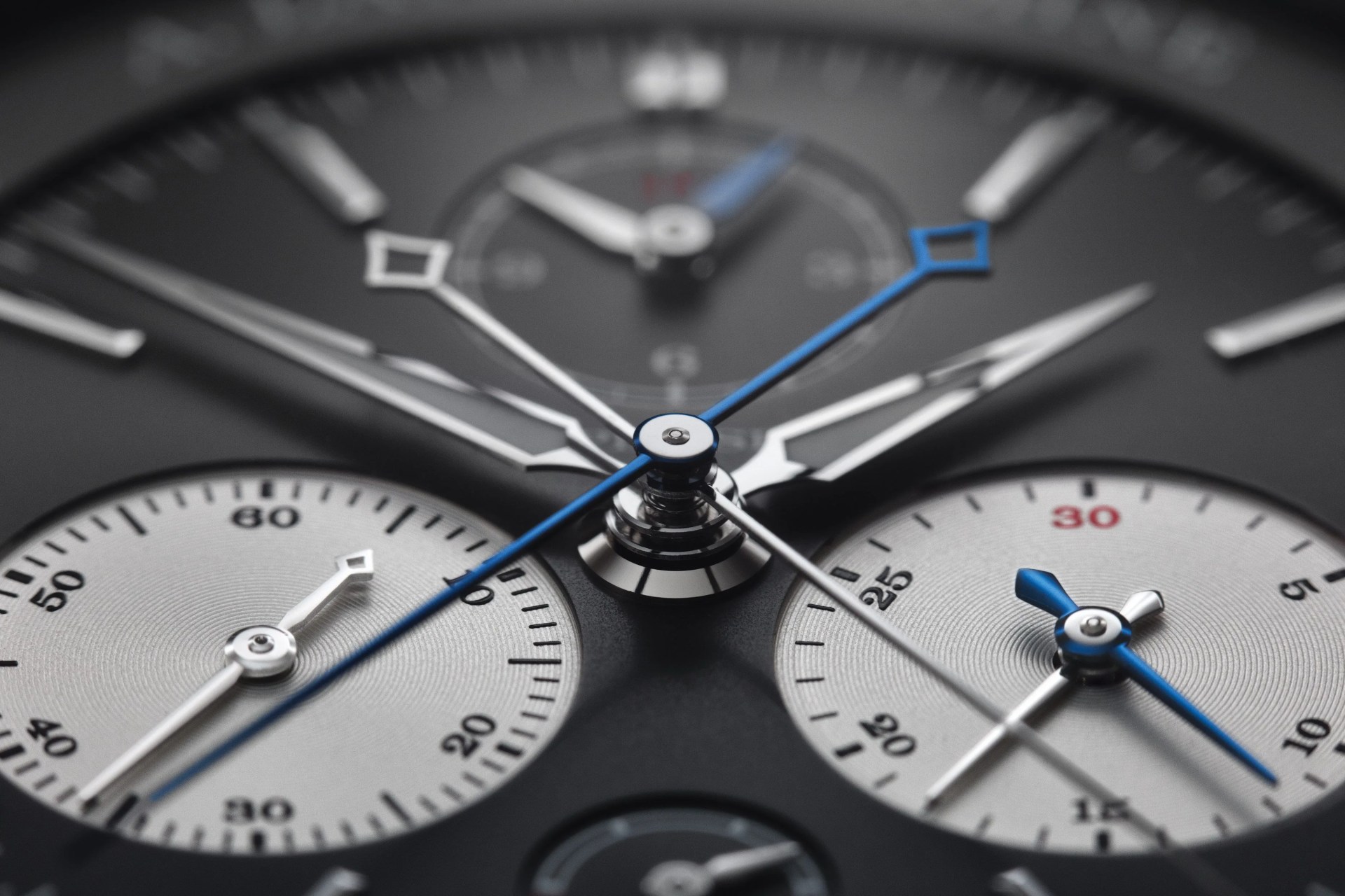 two dials on the face of an a lange  sÖhne  watch
