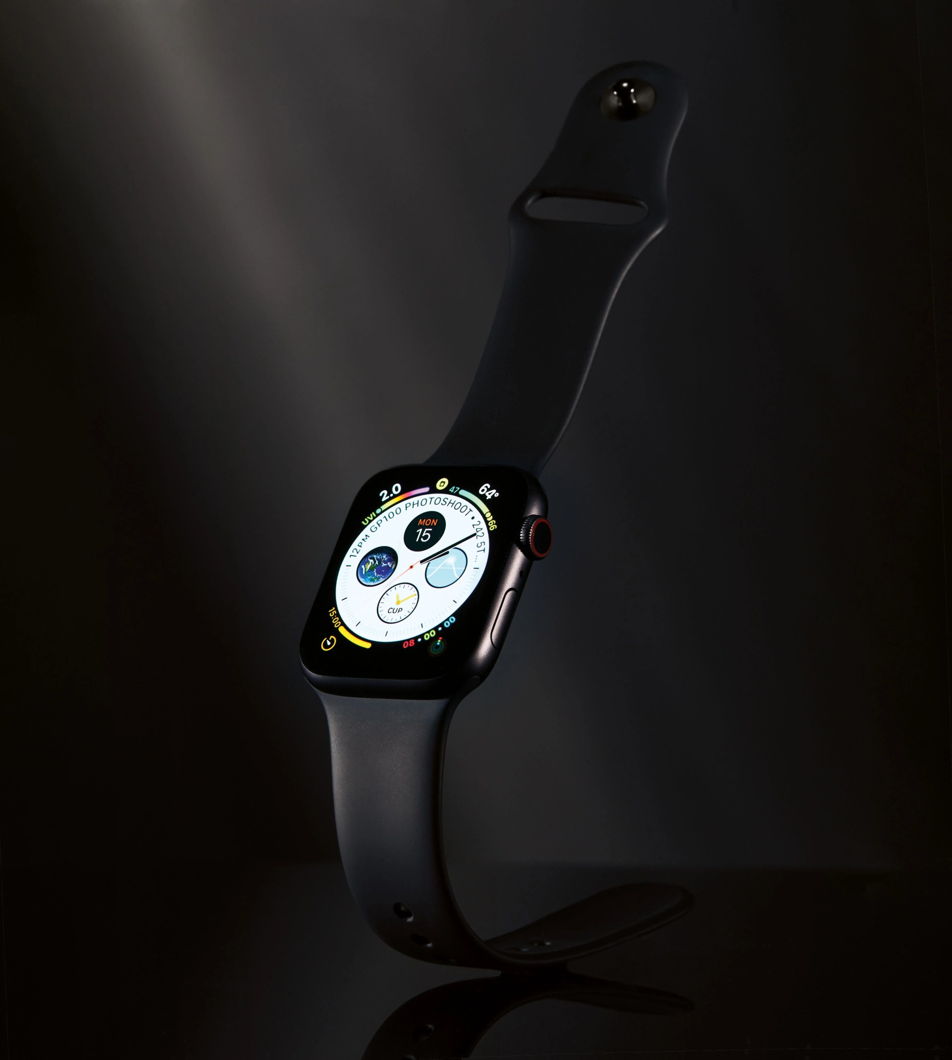 series 4 apple watch with a silicone strap