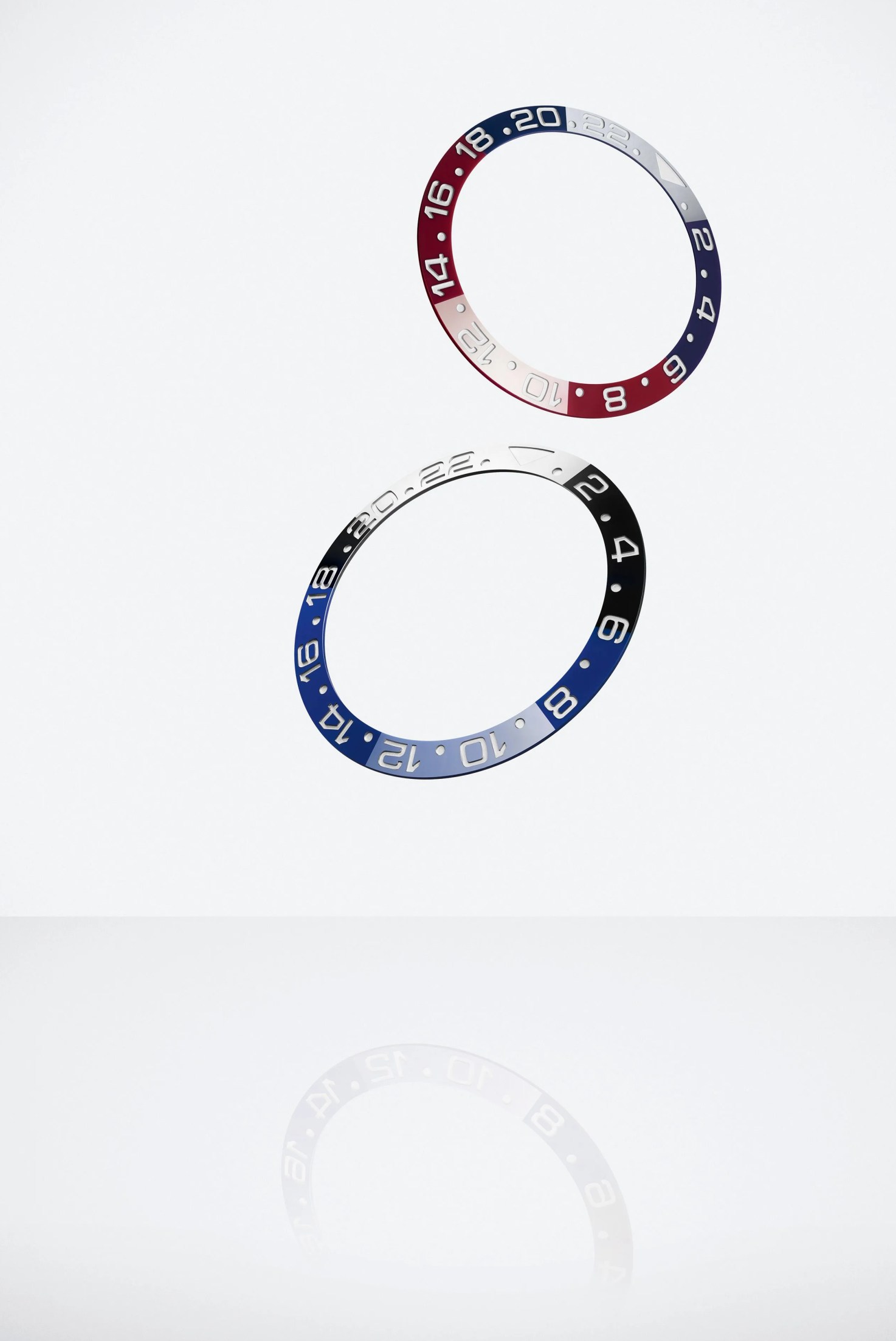 deconstructed pieces of a rolex watch