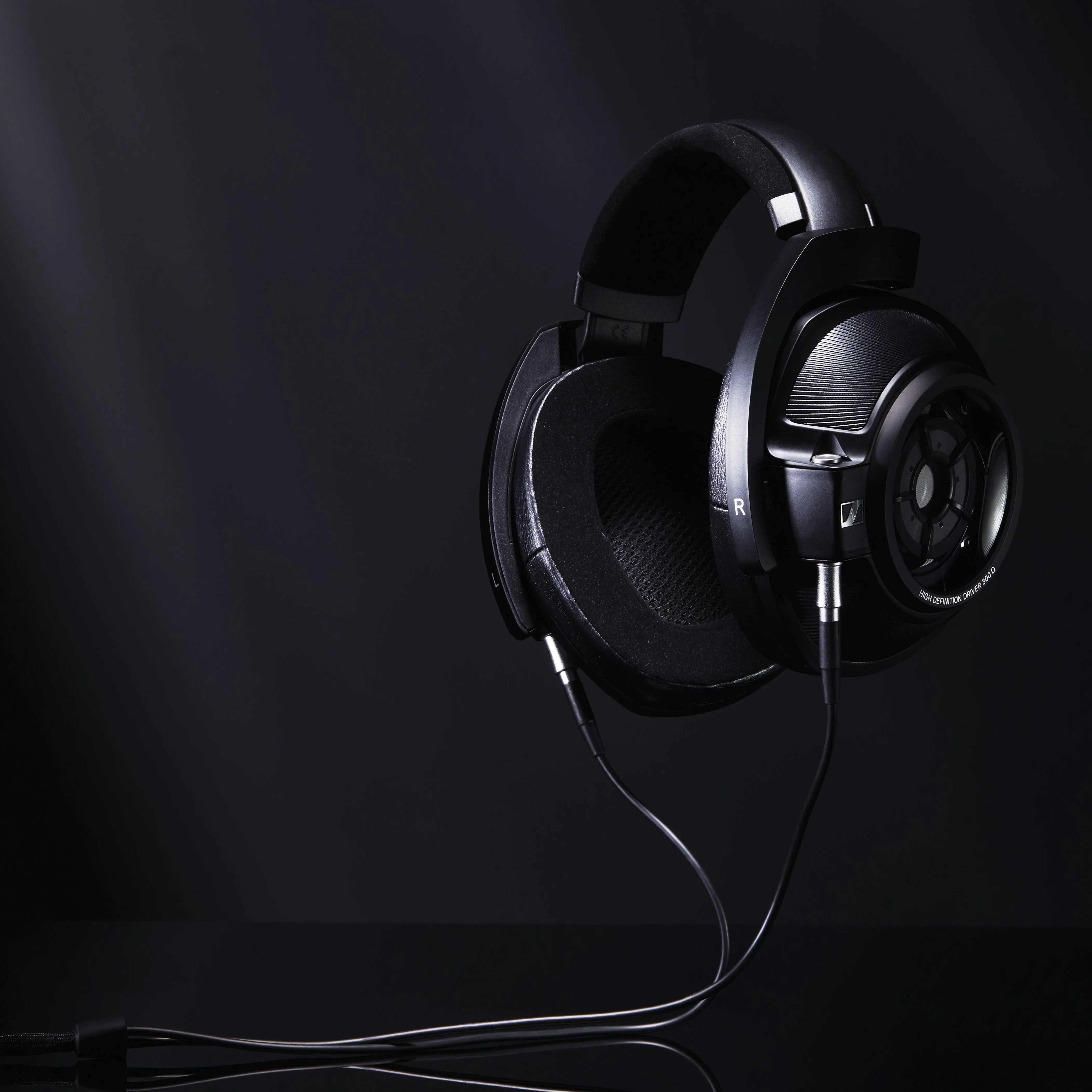 black sennheiser over ear headphones