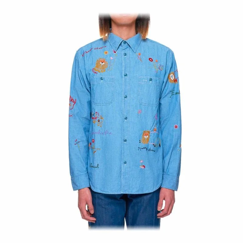 Kapital-x-Bob-Marley-gear-patrol-denim-shirt