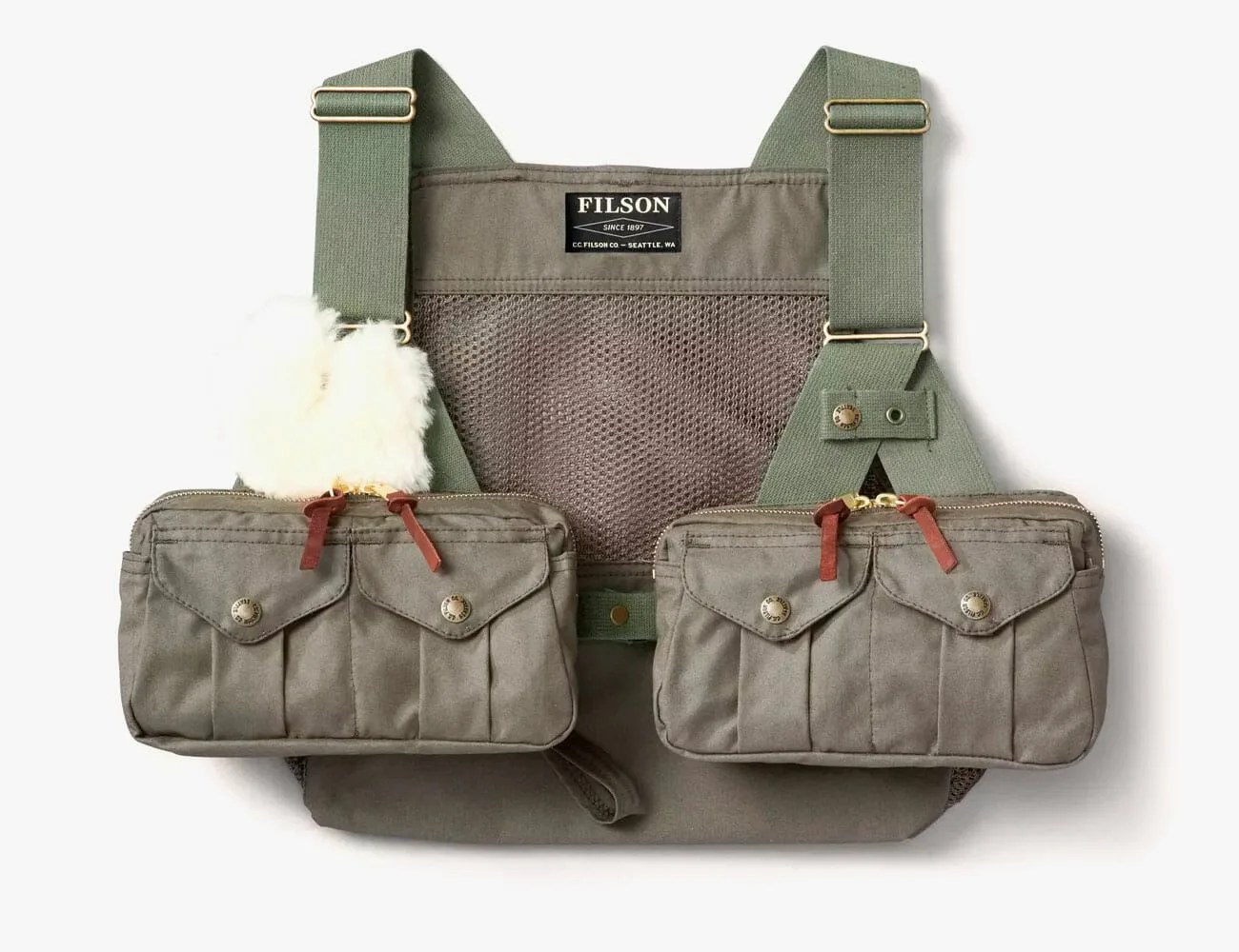 mesh fly fishing strap vest
