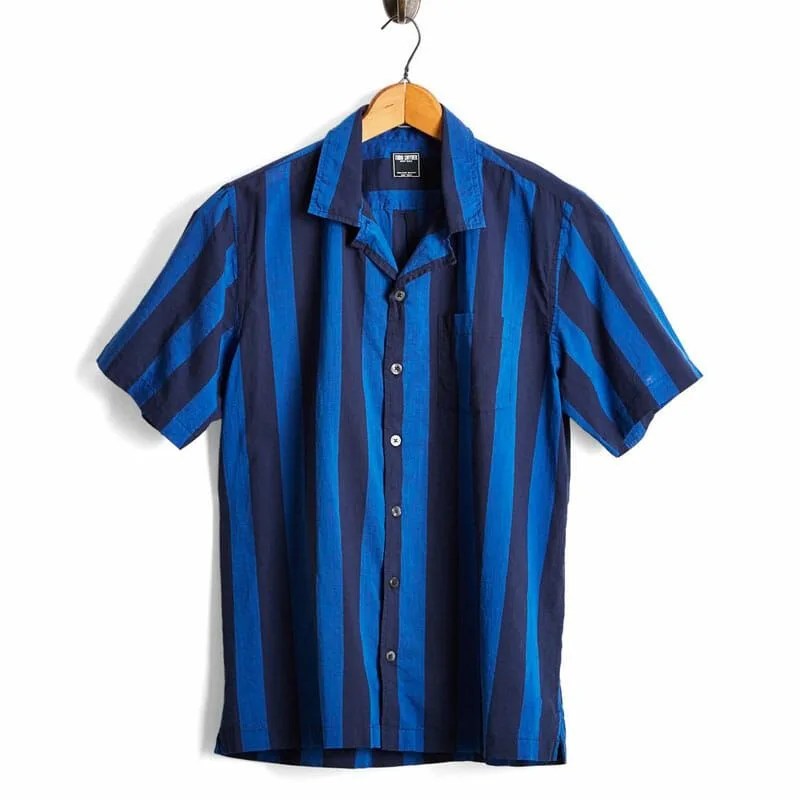 SHORT-SLEEVE-AWNING-BOLD-STRIPE-CAMP-COLLAR-SHIRT-IN-BLUE-Gear-Patrol