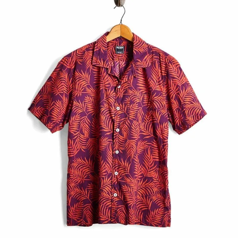SHORT-SLEEVE-FLORAL-LEAF-CAMP-COLLAR-SHIRT-IN-RED-Gear-PAtrol