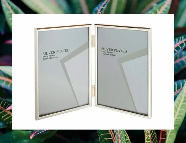 Viceni-Silver-Plated-Hinged-Double-Photo-Frame-gear-patrol
