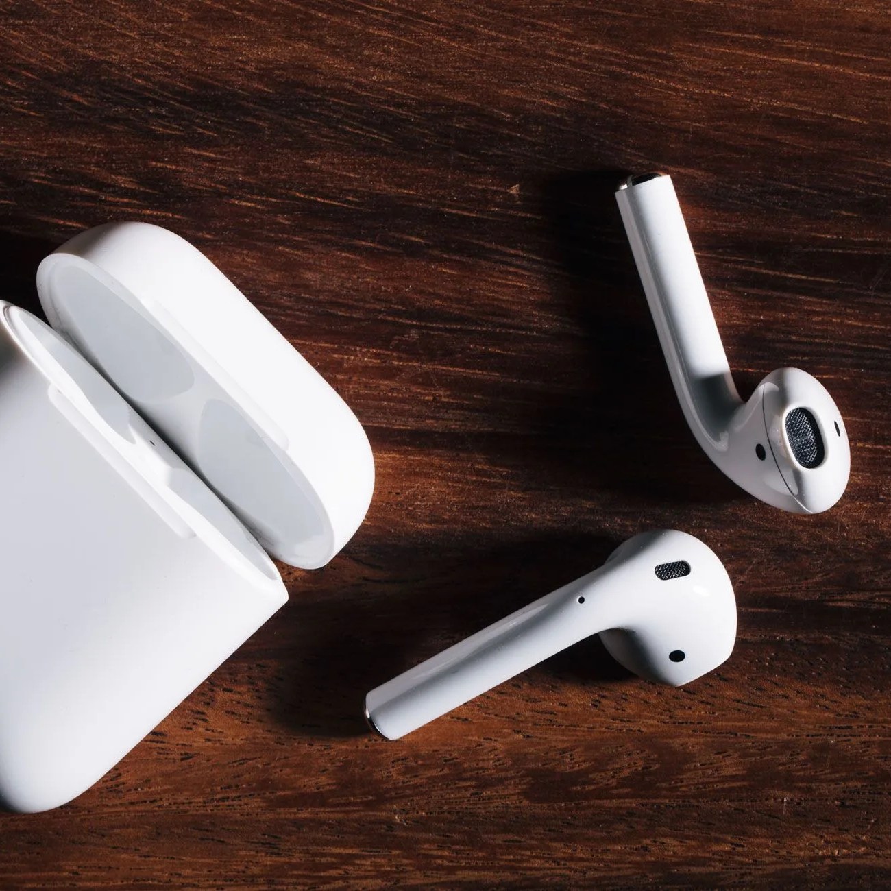 a pair of airpods