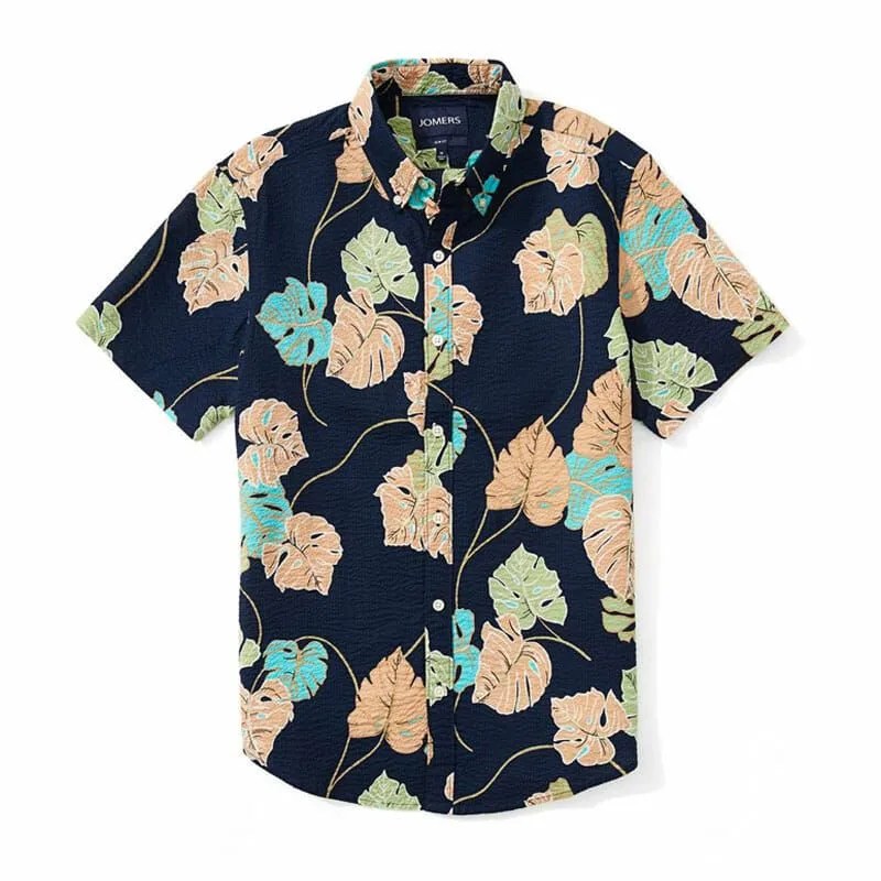 Jomers-Italian-Short-Sleeve-Shirt-Gear-Patrol-Seersucker-Navy-Print