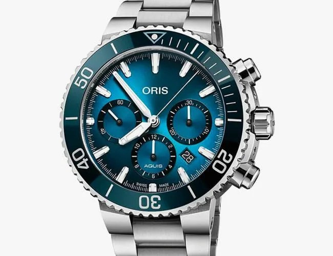 Oris-Aquis-Chronograph-Blue-Whale-Ocean-Trilogy-gear-patrol-feature