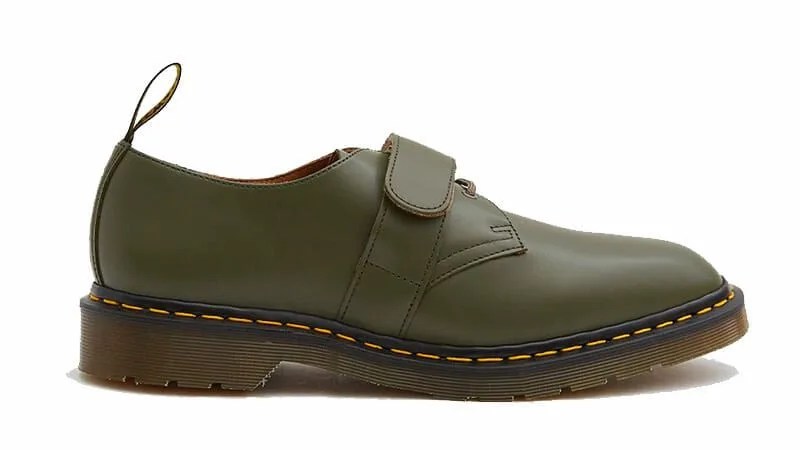 Engineered-Garments-x-Doc-Martins-Smith-Shoe-Khaki-gear-patrol