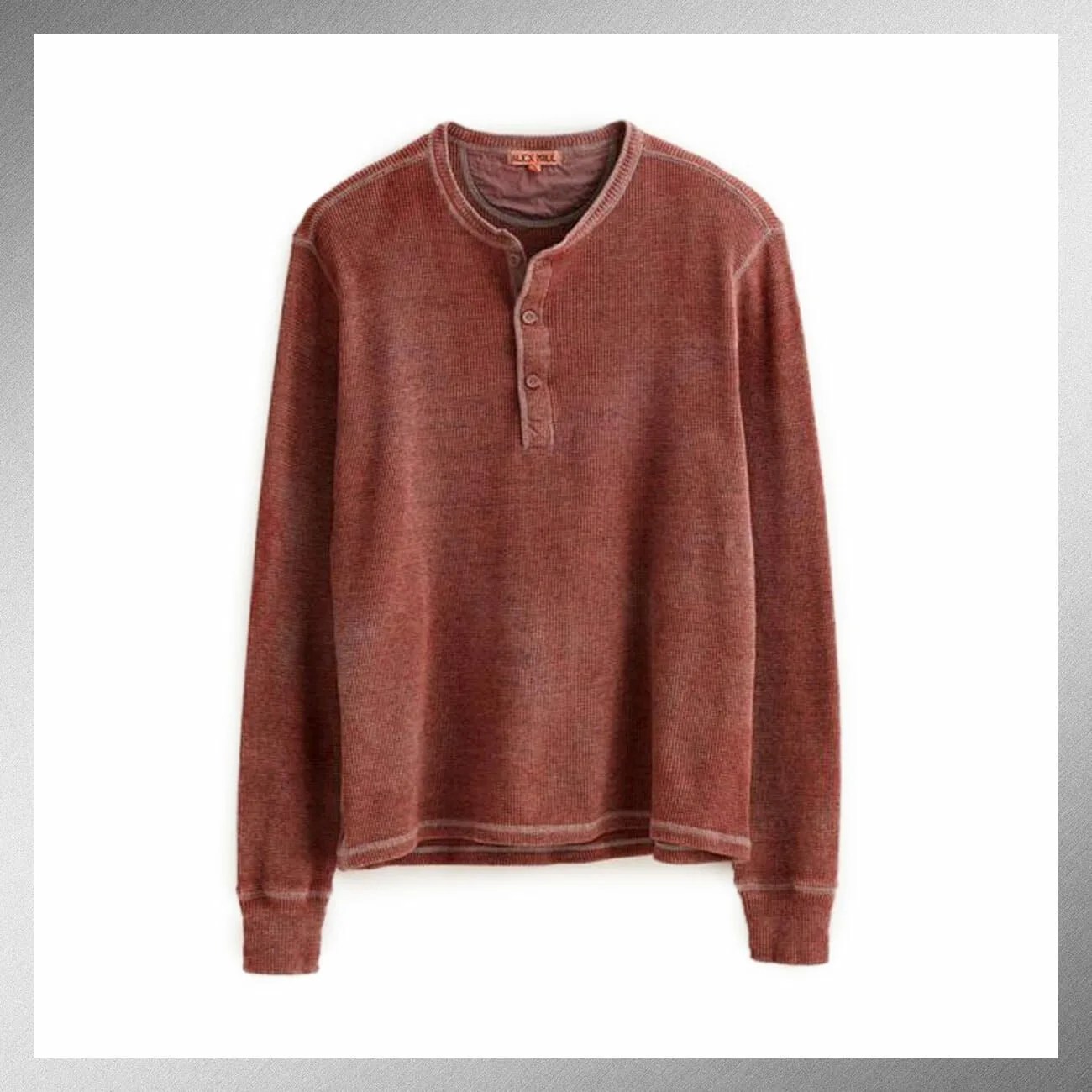 Alex-Mill-Natural-Dye-Waffle-Henley-gear-patrol