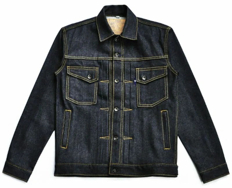 Canine-Type-II-14oz-Deep-Indigo-Denim-Jacket-Sage-gear-patrol
