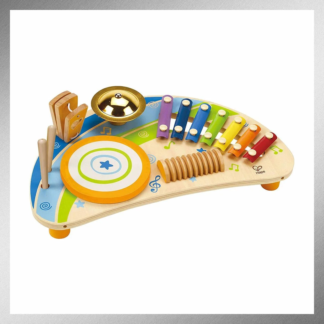 Hape-Mighty-Mini-Band-Wooden-Percussion-Instrument-gear-patrol