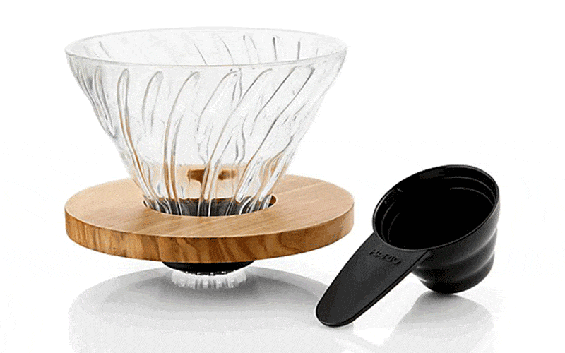 Hario-V60-Glass-Olivewood-Coffee-Dripper-gear-patrol