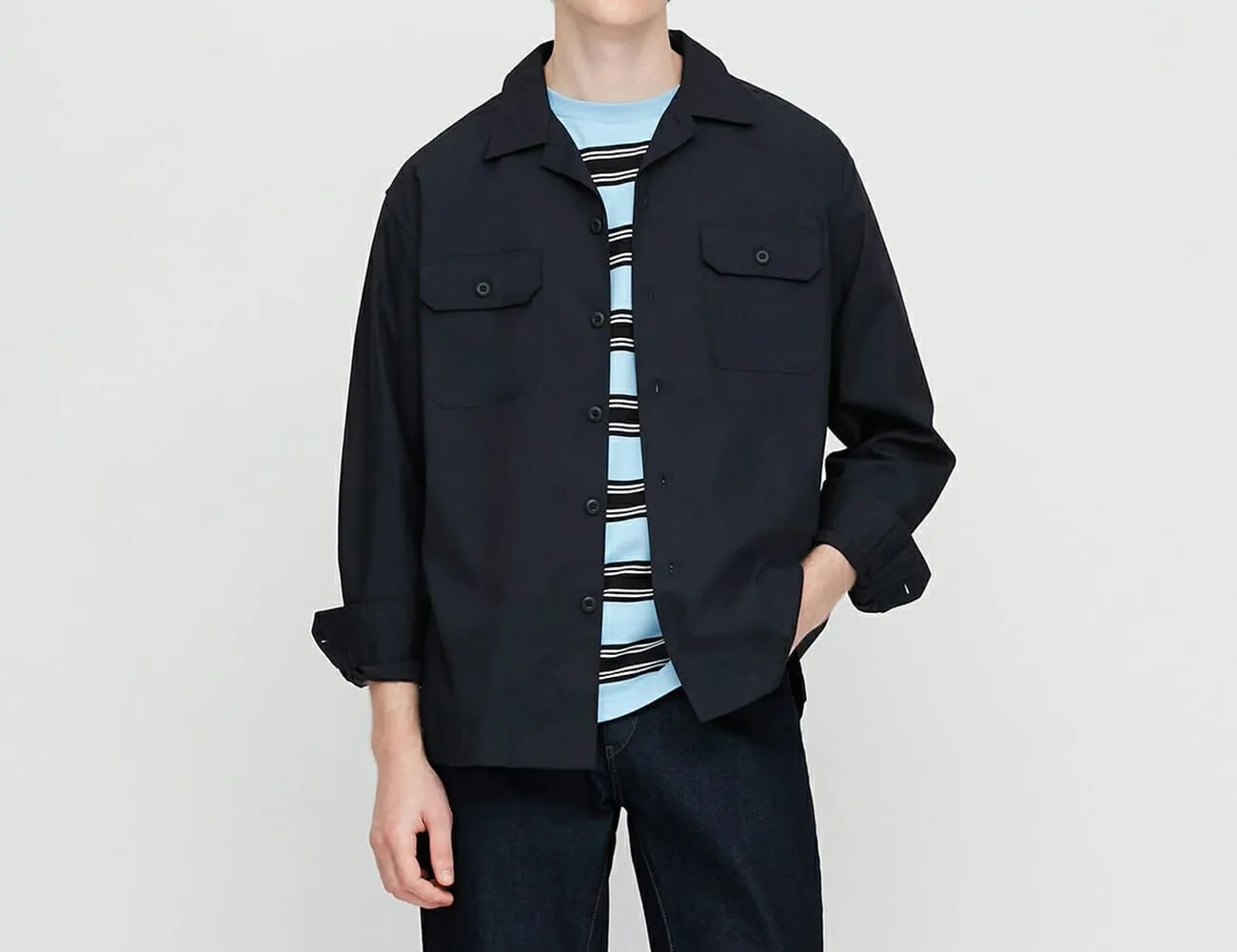 best-style-deals-uniqlo-oversize-work-shirt