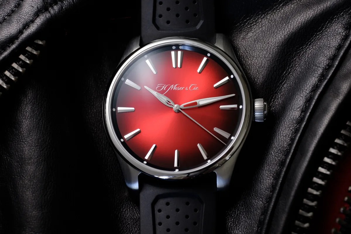 H. Moser & Cie. Pioneer Centre Seconds Swiss Mad Red