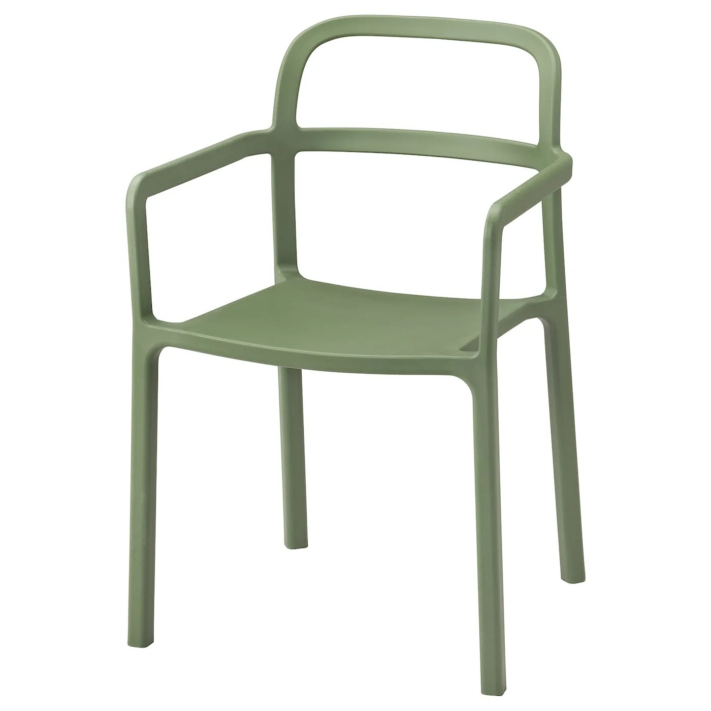 green arm chair