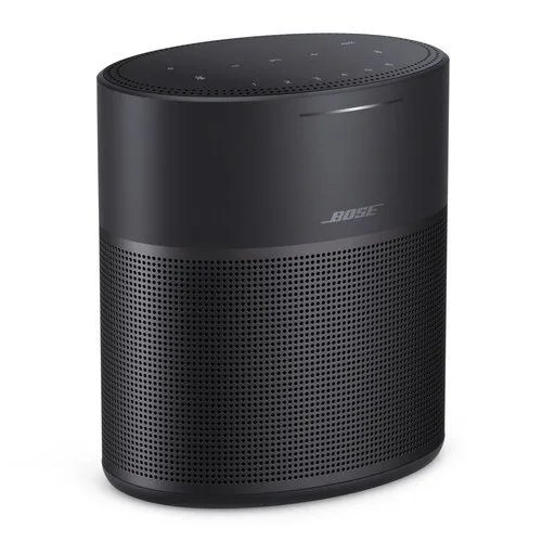 a bluetooth black bose home speaker 300 on a white background