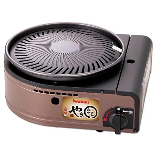 tabletop grill with circular surface