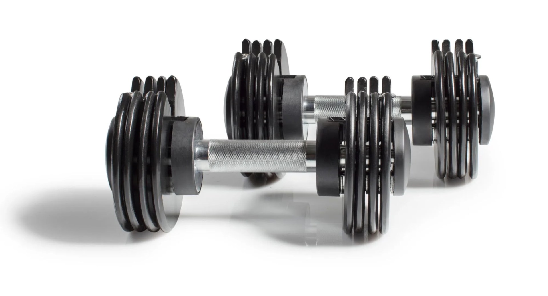 nordictrack adjustable dumbbells and stand set
