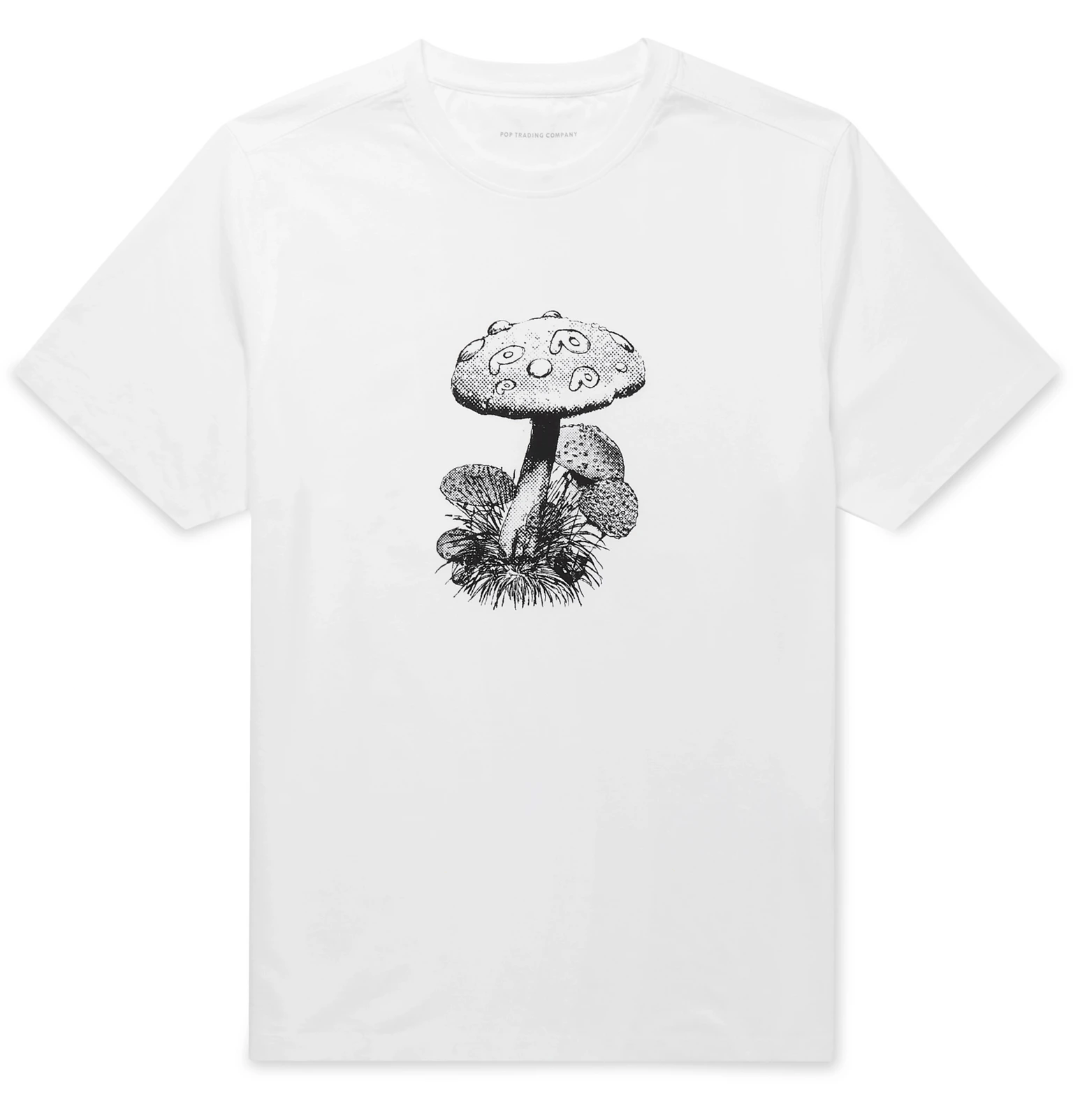 white graphic tee