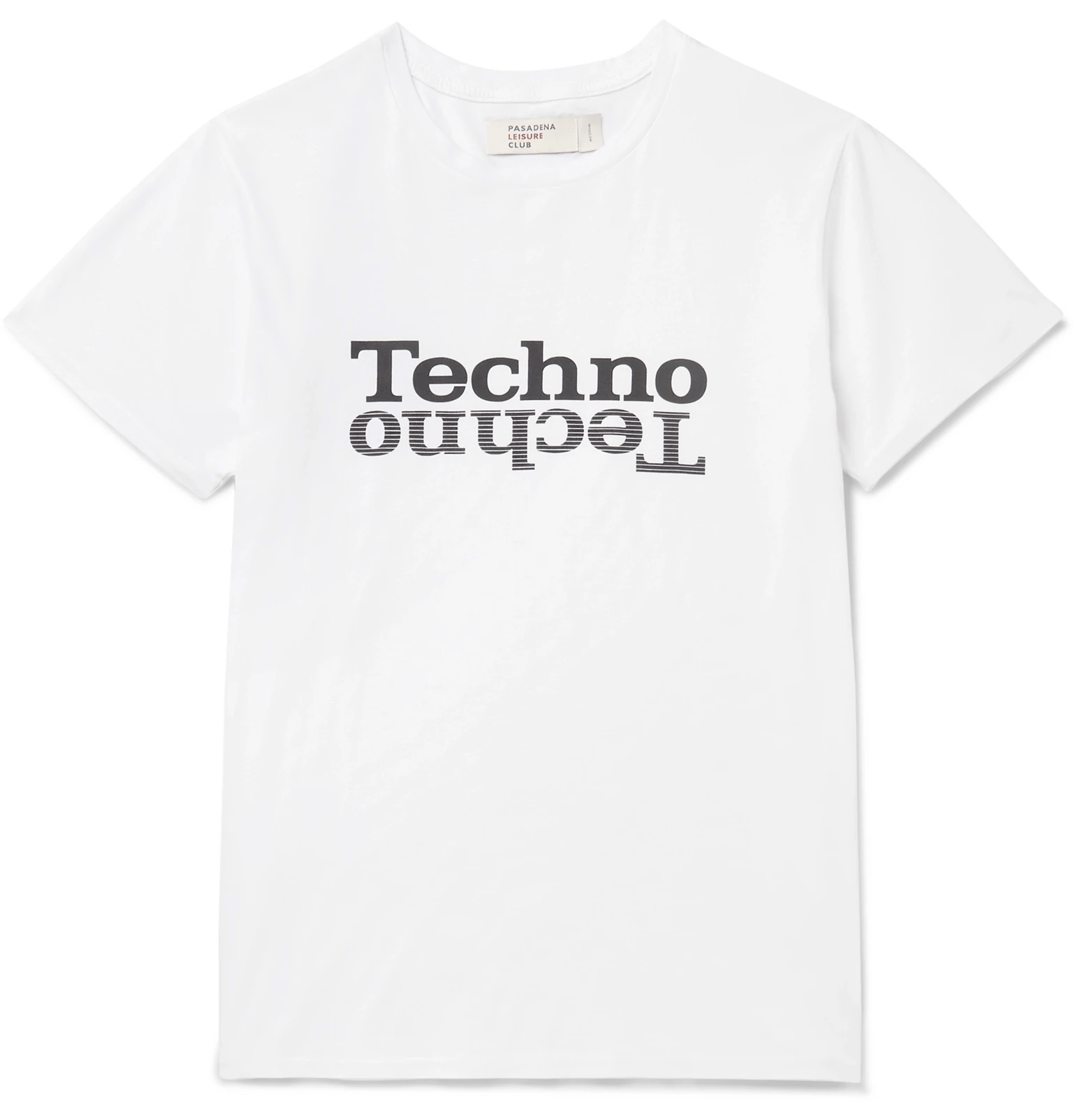 white graphic tee