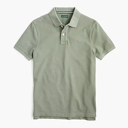 olive green polo shirt