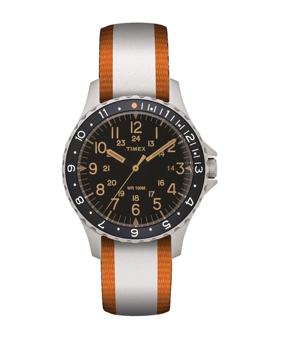 Navi Ocean 38mm Reversible Fabric Strap Watch
