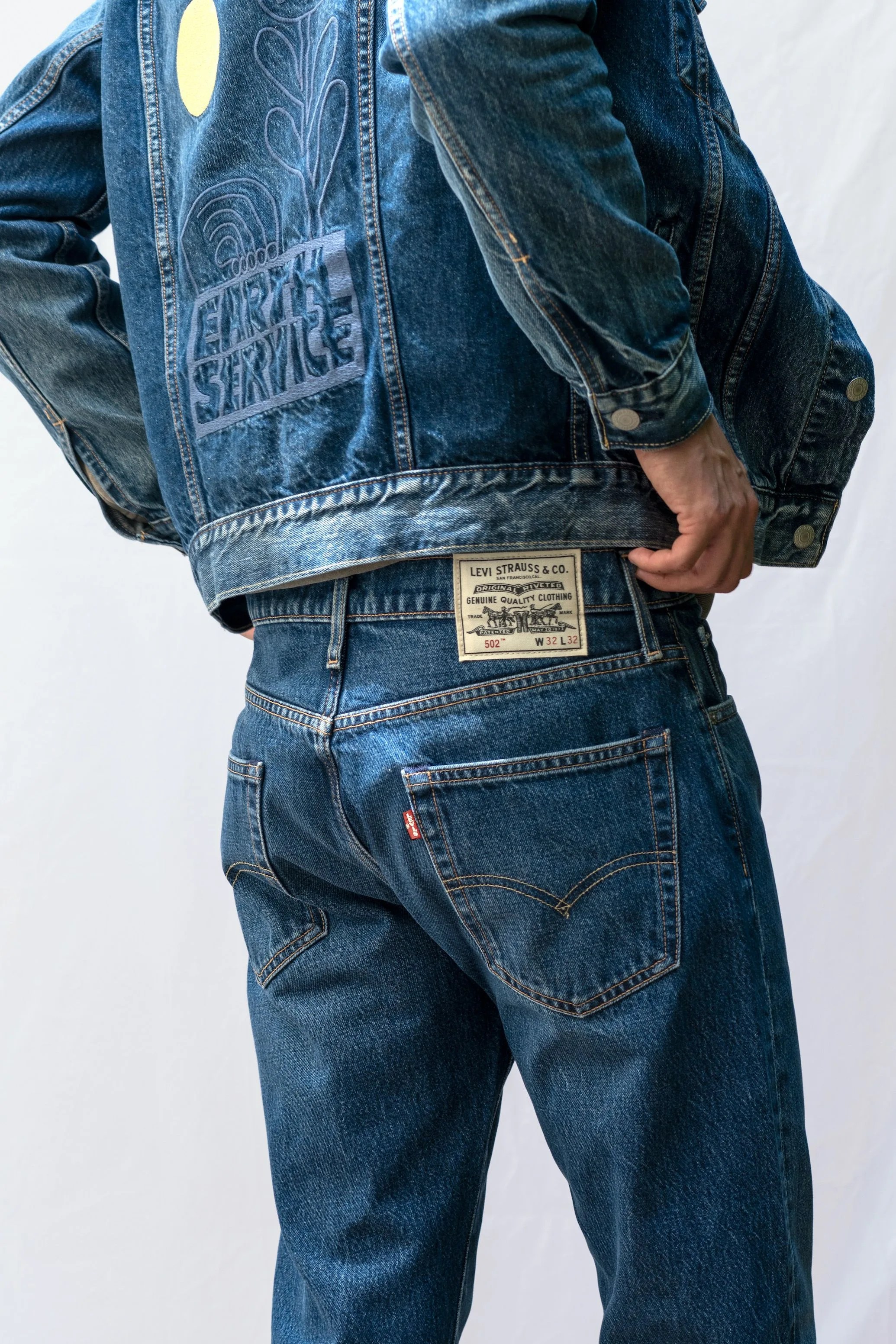 jeans on man