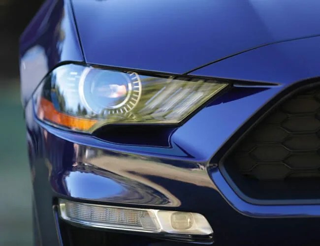 ford mustang headlight gear patrol lead feature