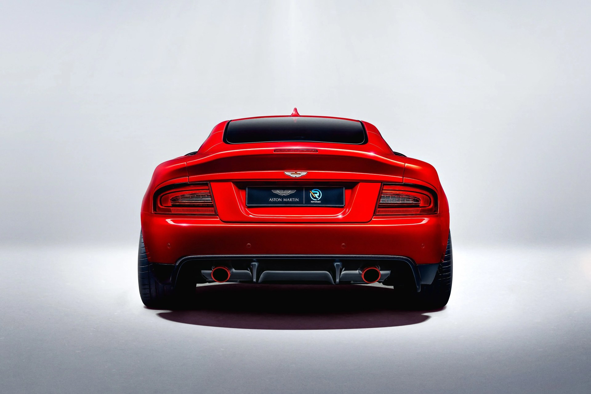 the rear of the aston martin vanquish r reforged by ian callum
