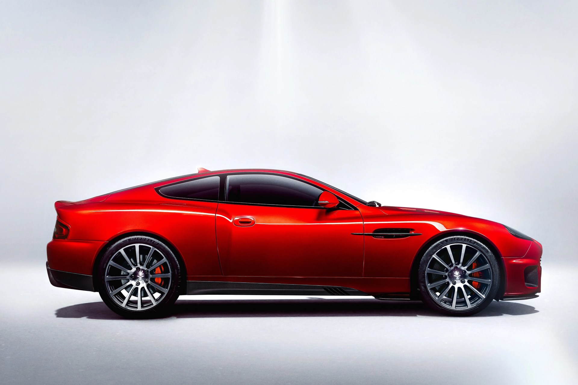 side view of the aston martin vanquish r reforged by ian callum