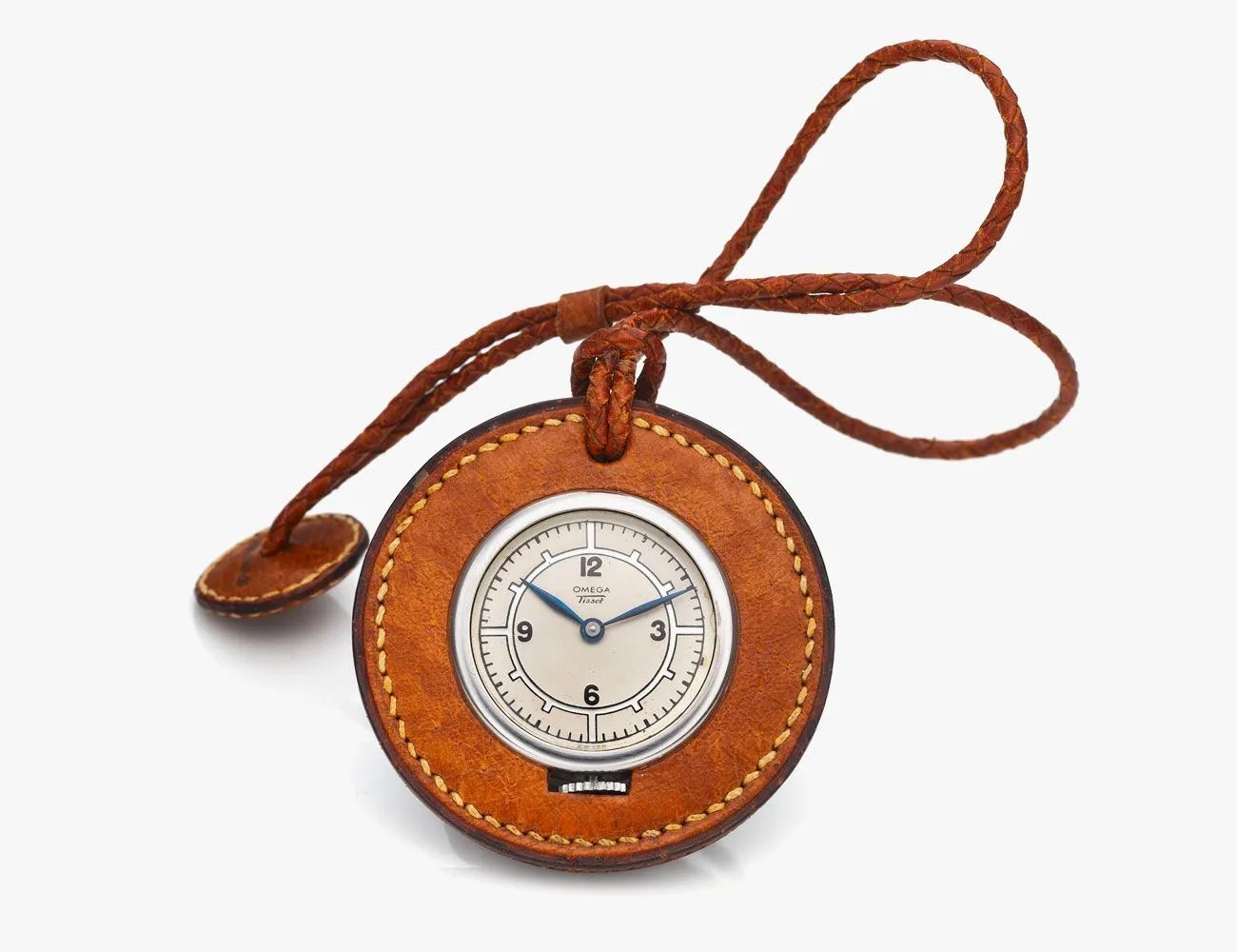 omegatissot two tone pocket watch