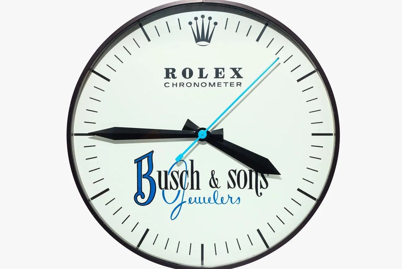 rolex busch and sons wall clock