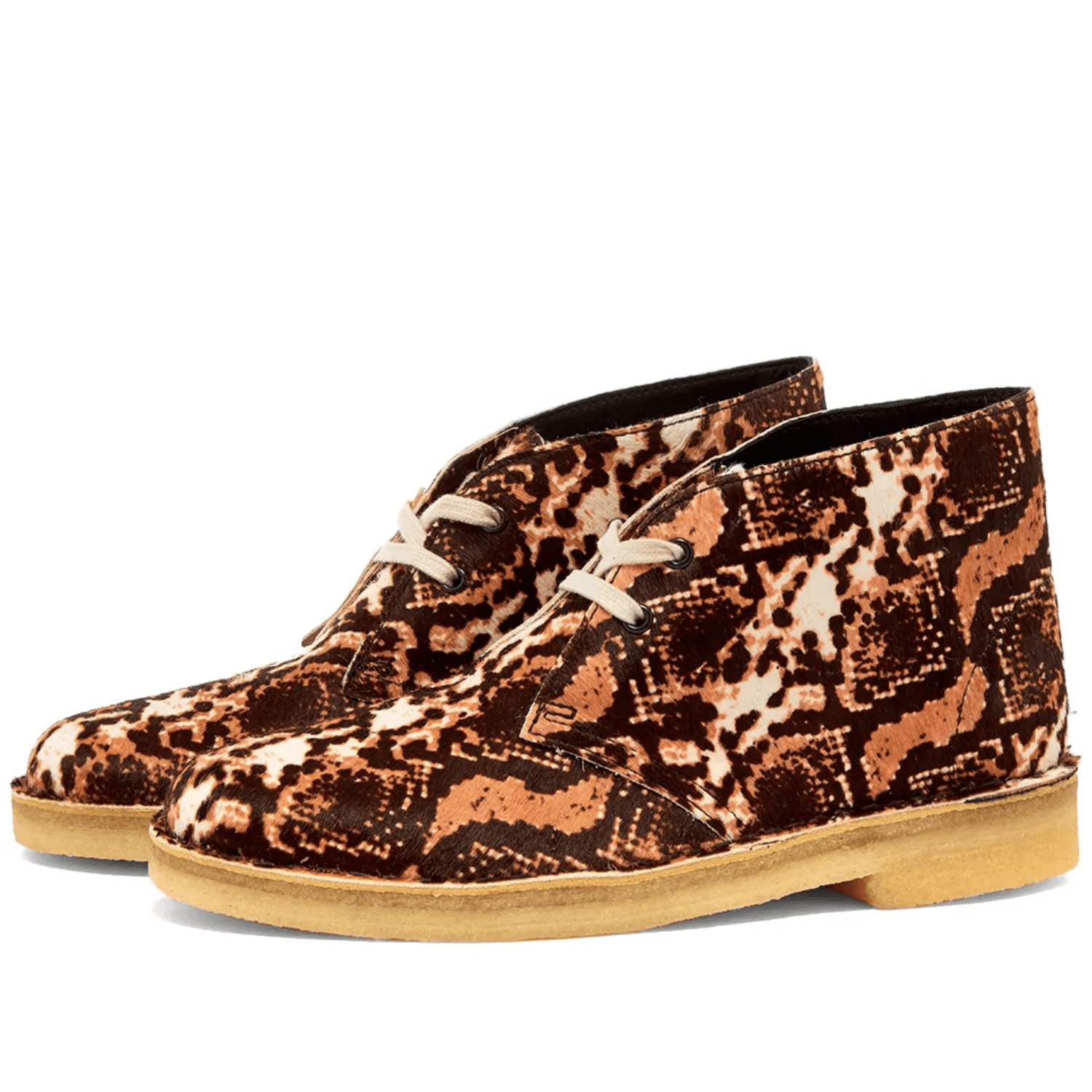 snake print desert boot