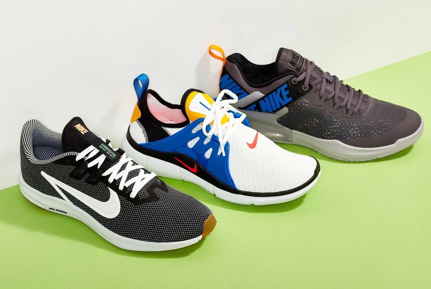 three nike shoes