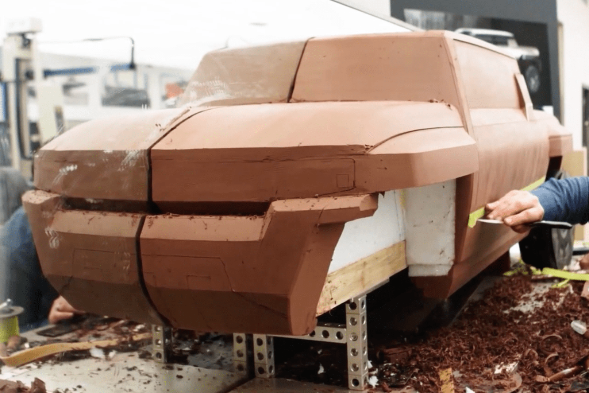 gmc hummer ev clay model